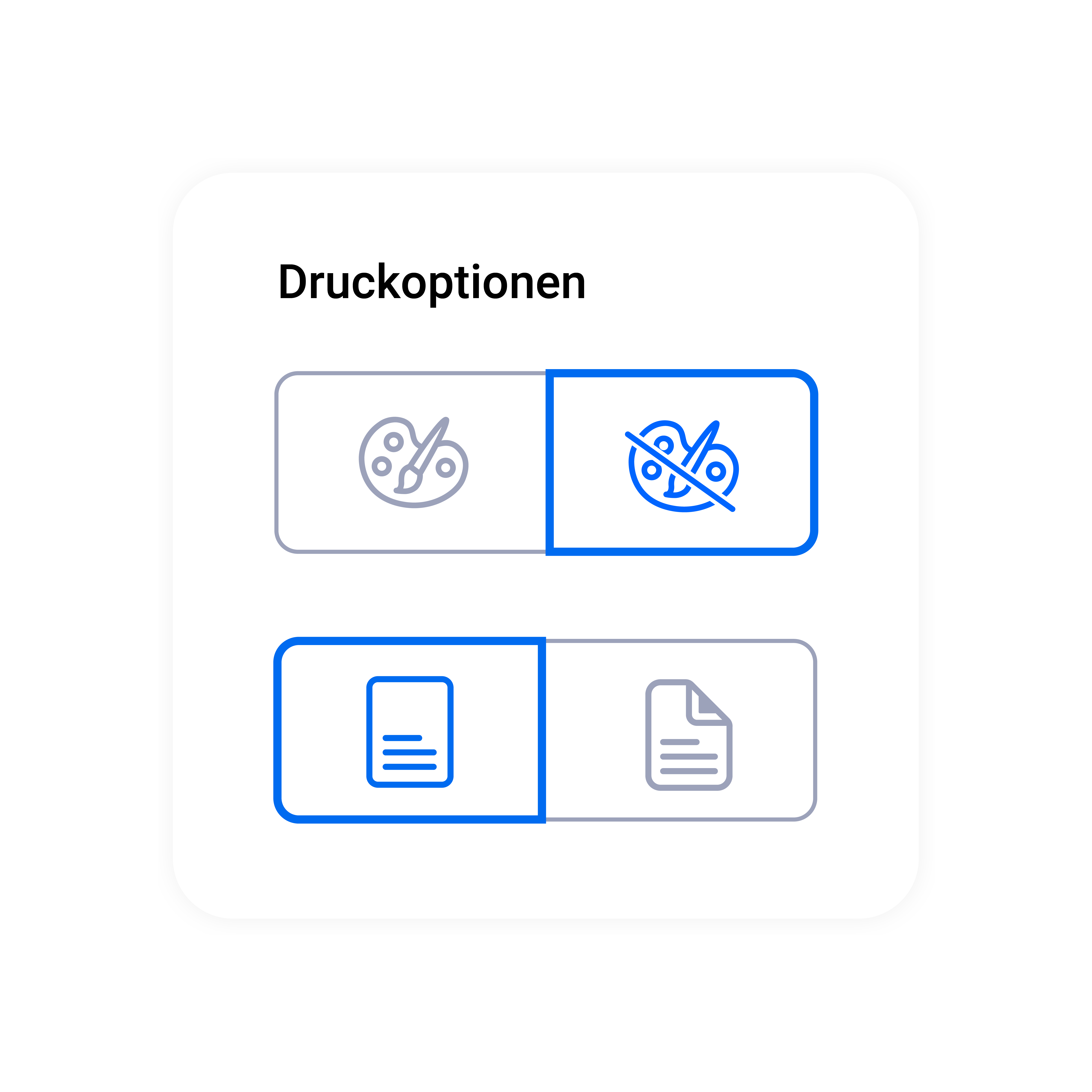 Druckoptionen