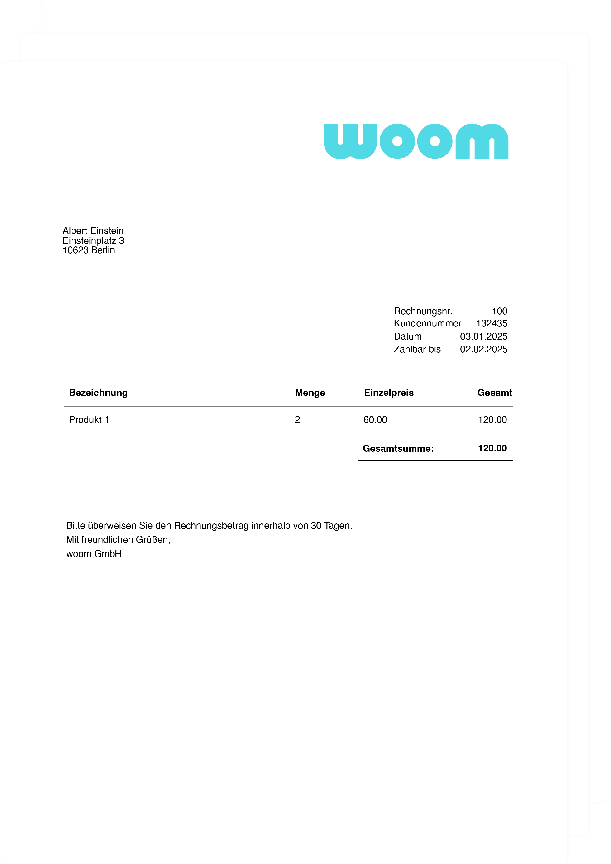 Illustration eines Bulk-Mail-Dokuments