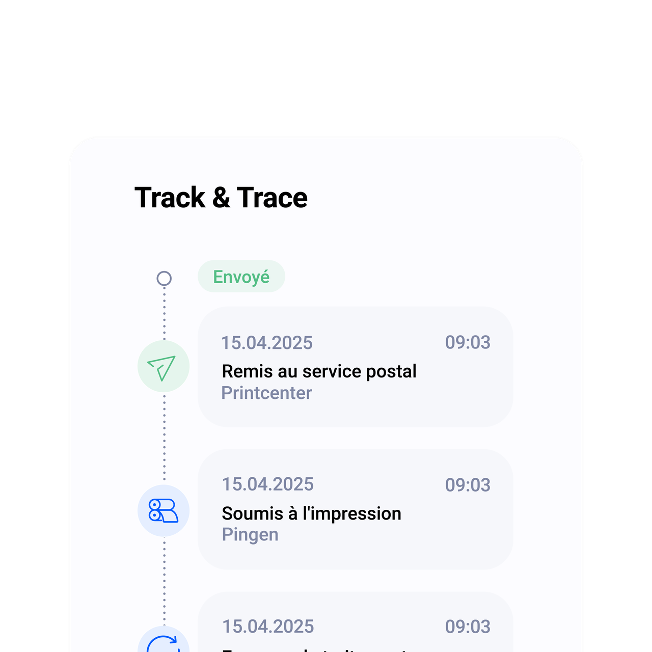 le suivi des lettres